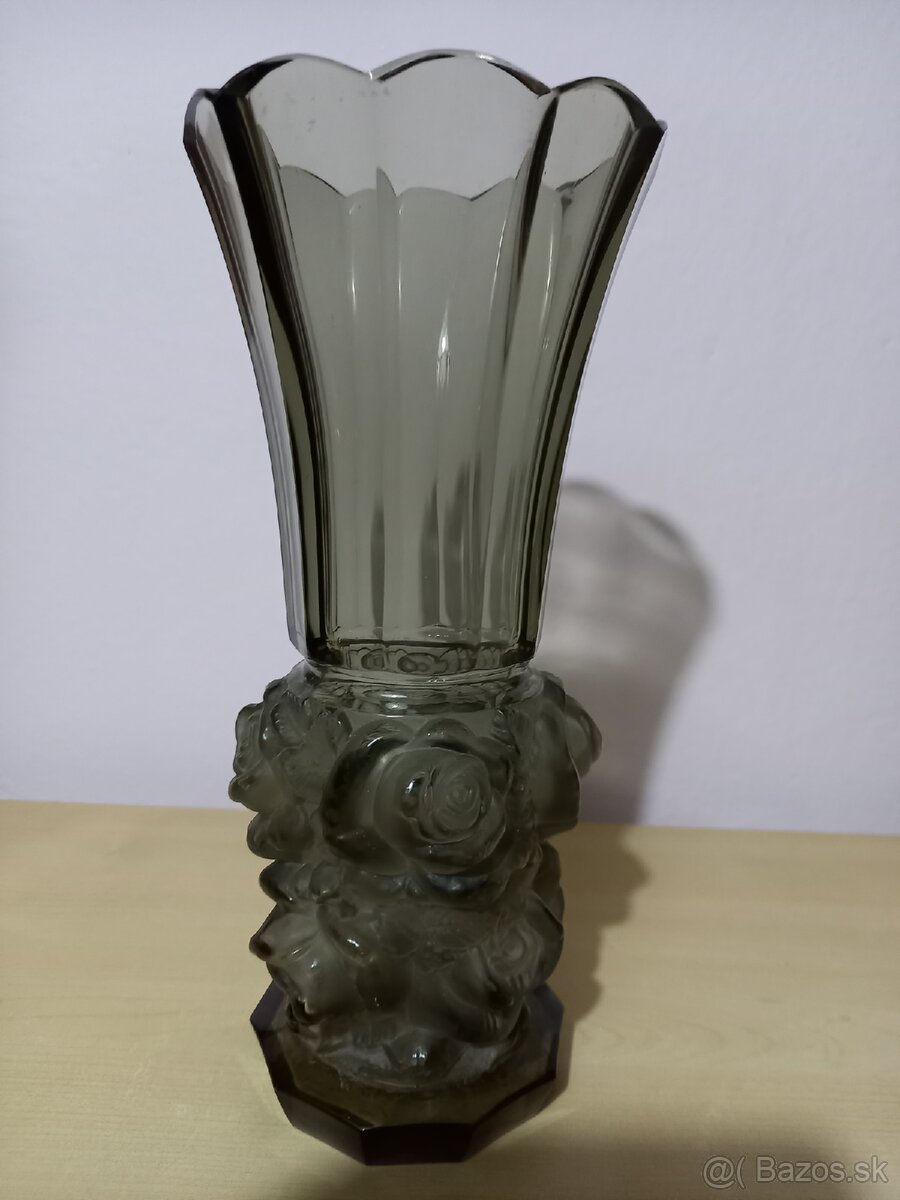 Sklenena vaza Art deco - 6