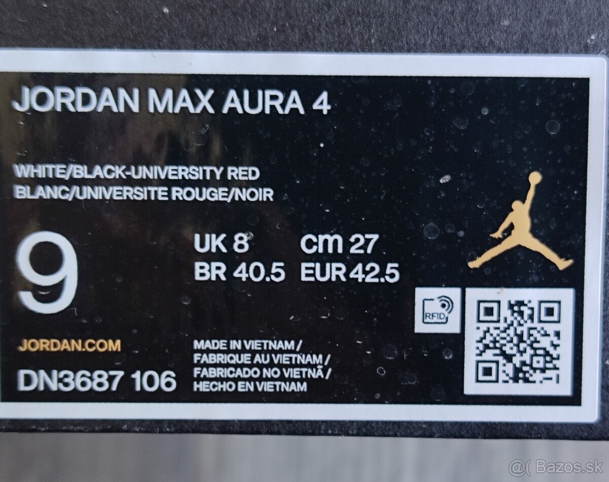 NIKE JORDAN MAX AURA 4 veľ.42,5 - 6