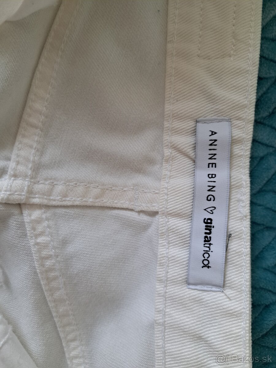 Biele rifle Anine Bing x Gina Tricot 34 - 6