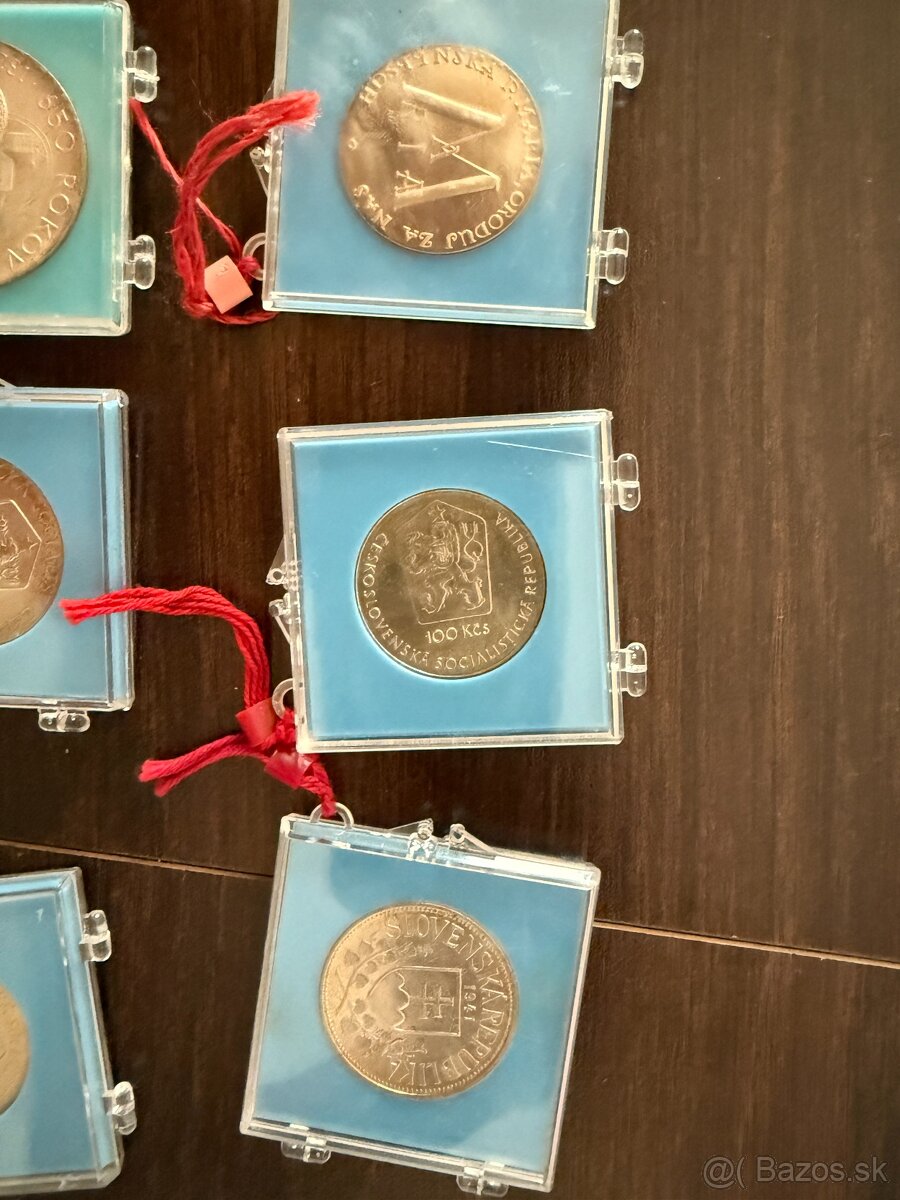 strieborne mince prof - 6