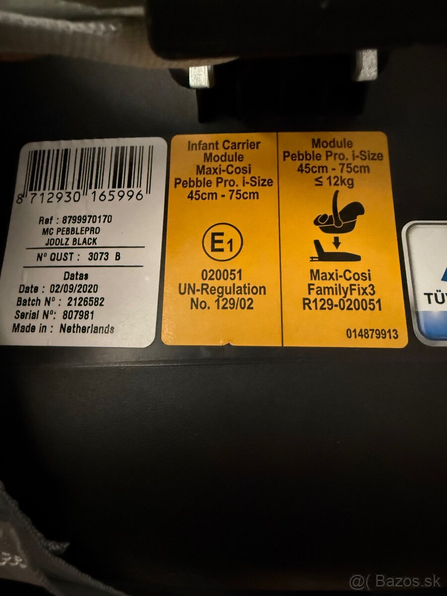 Predám autosedačku maxi cosi + základňa - 6