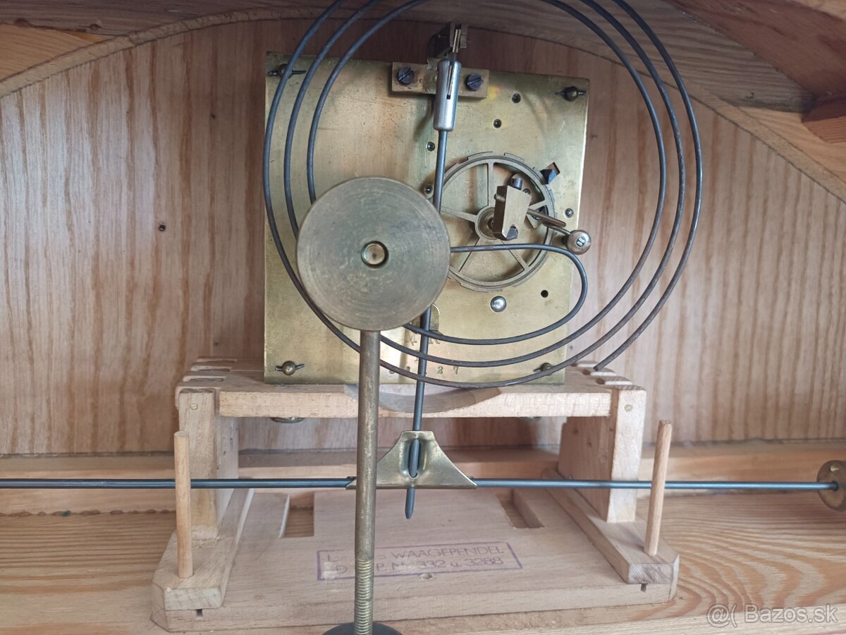 Starožitný krbové stolní hodiny Německo - 6