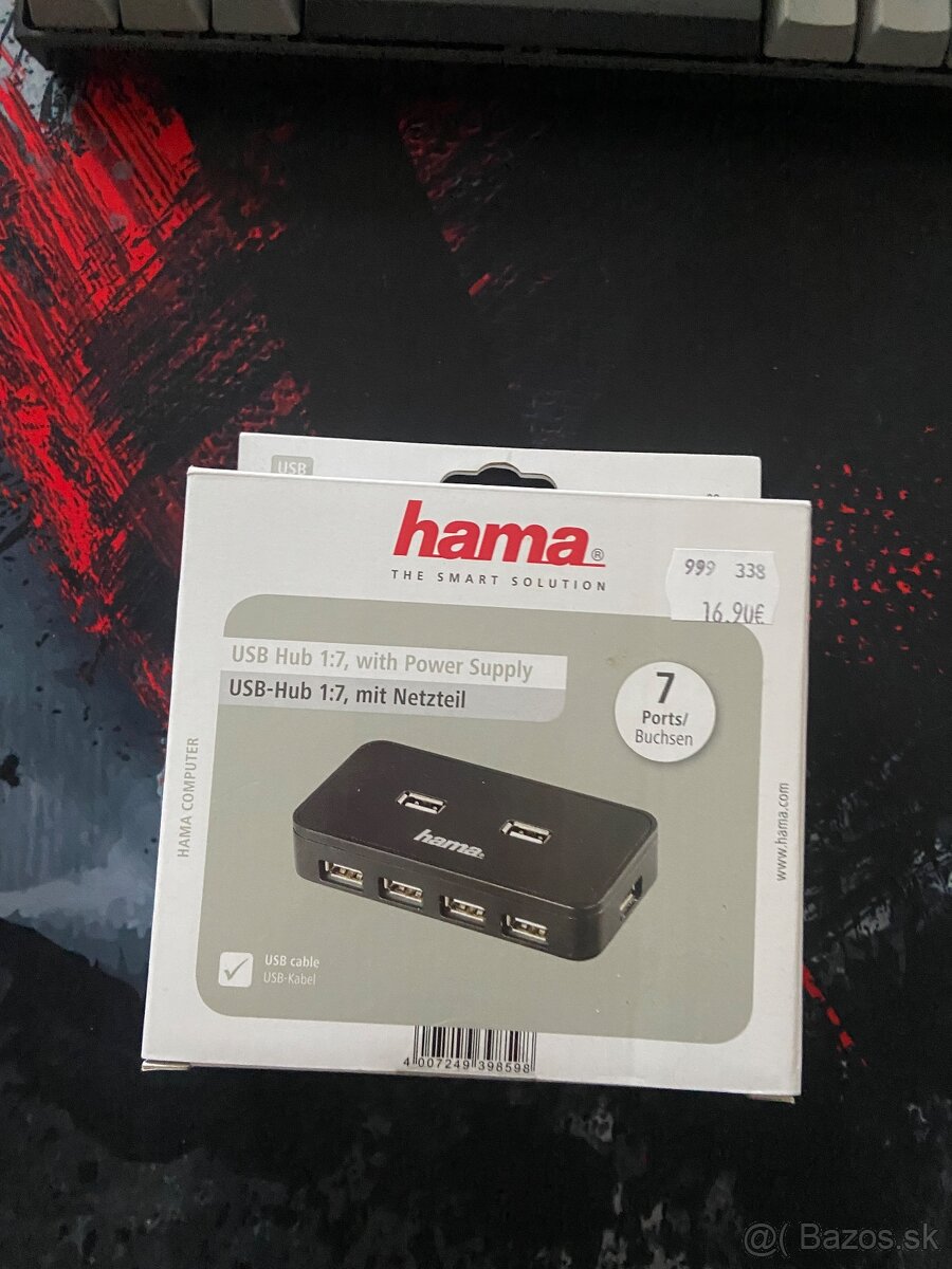 Predám USB hub Hama - 6