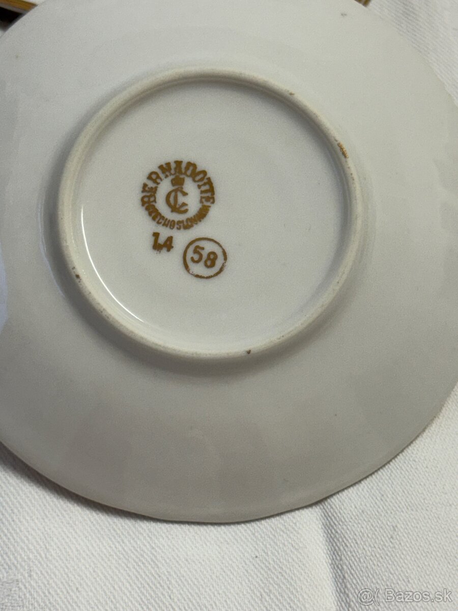 Porcelánová kávová sada zn. Bernadotte - 6