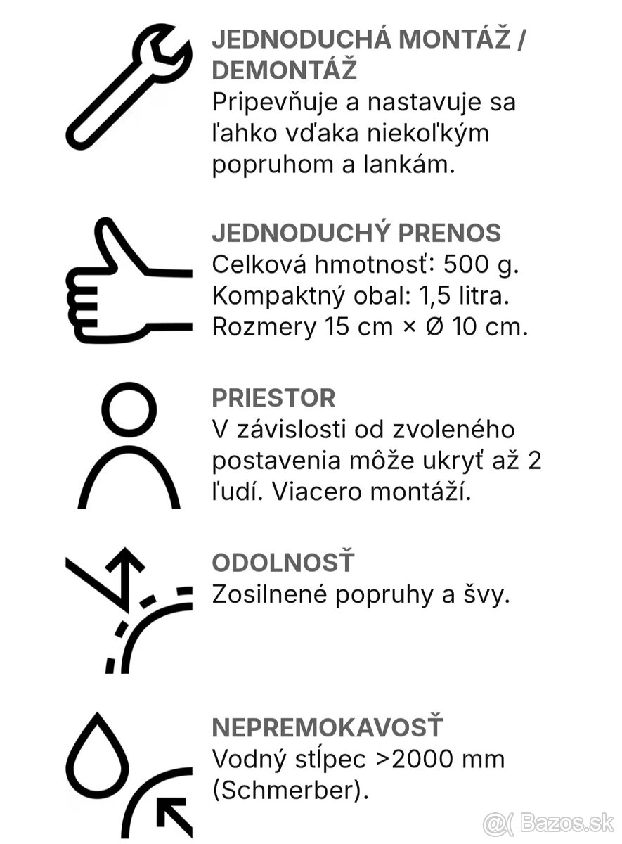 Trekingový prístrešok Simond MT900 pre 1-2 osoby - 6