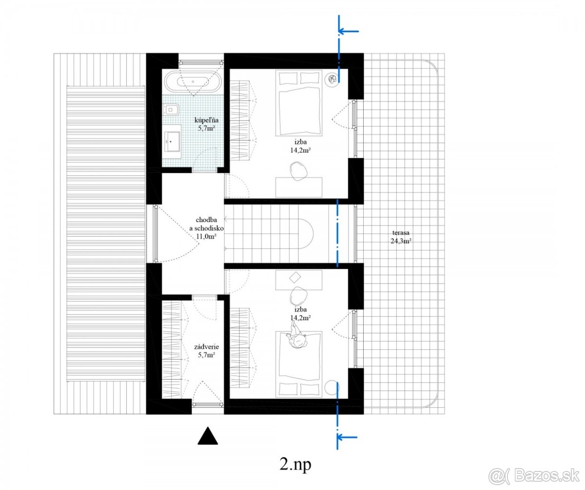 PREDAJ: Hrubá stavba rodinného domu v mestskej časti Žiliny - 6