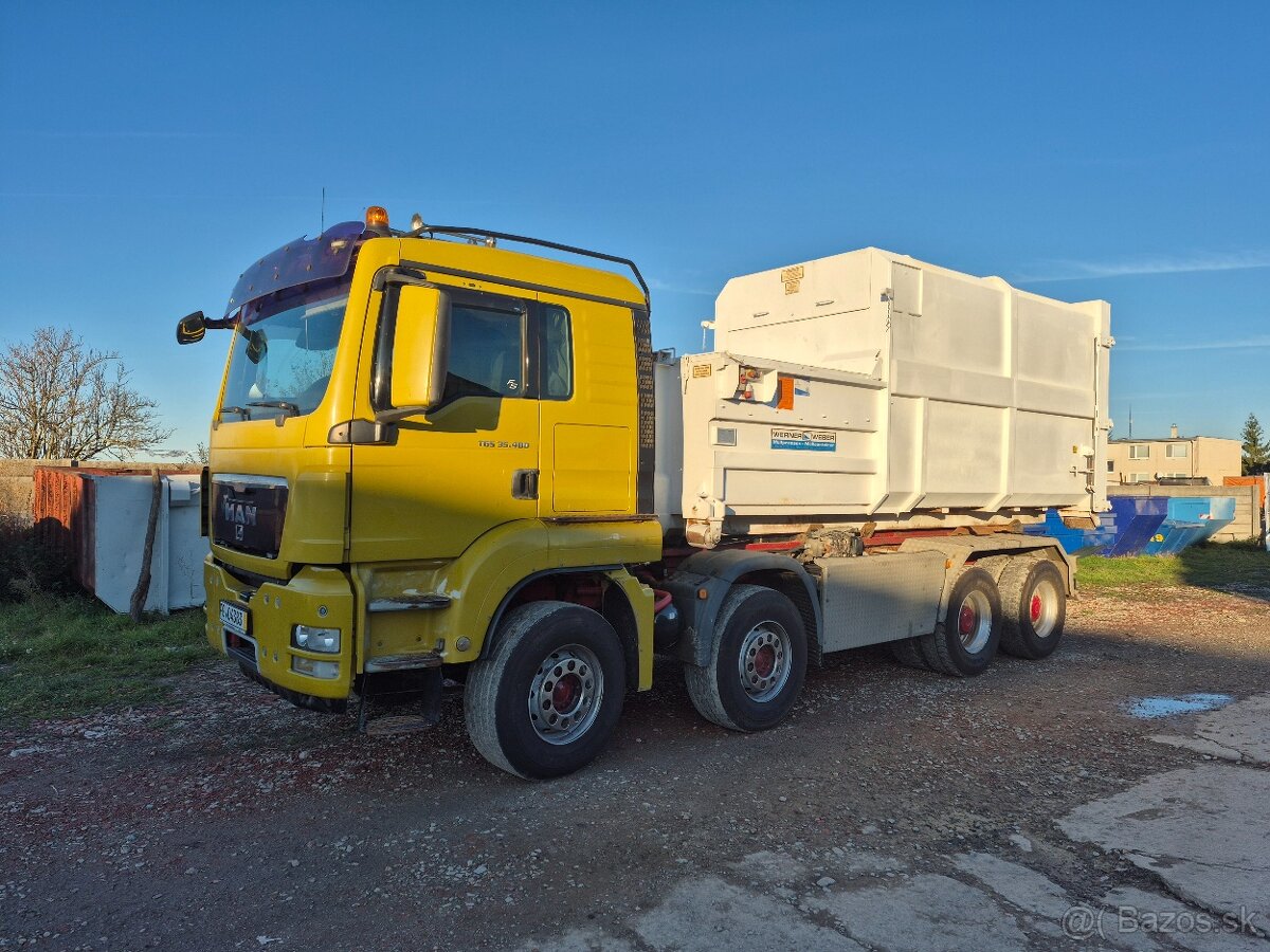 Hákový nosič kontajnerov 8x4 Man 35.480 - 6