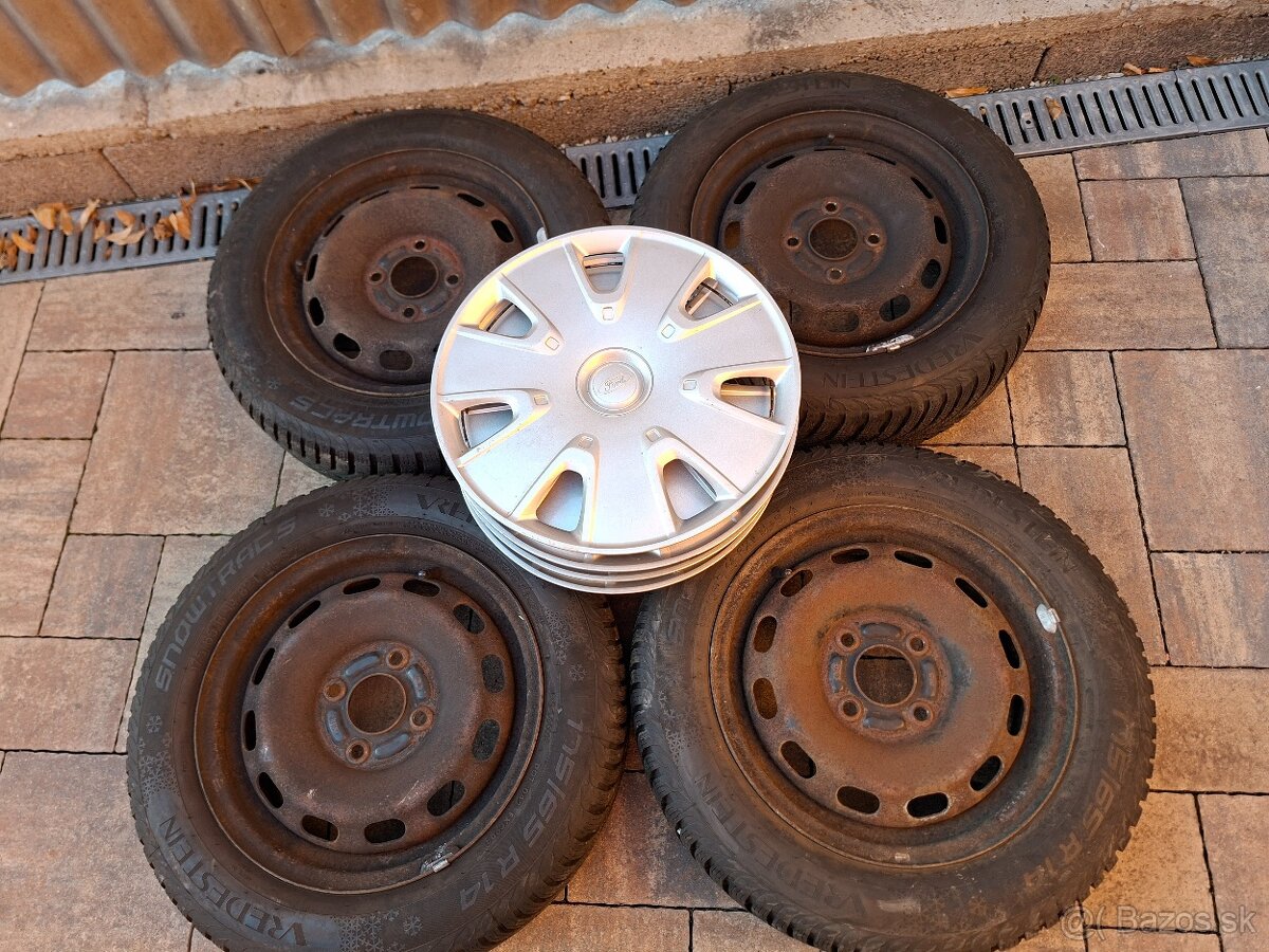 Predám plech.disky-Ford Fiesta/Mazda 2--R14 - - 6