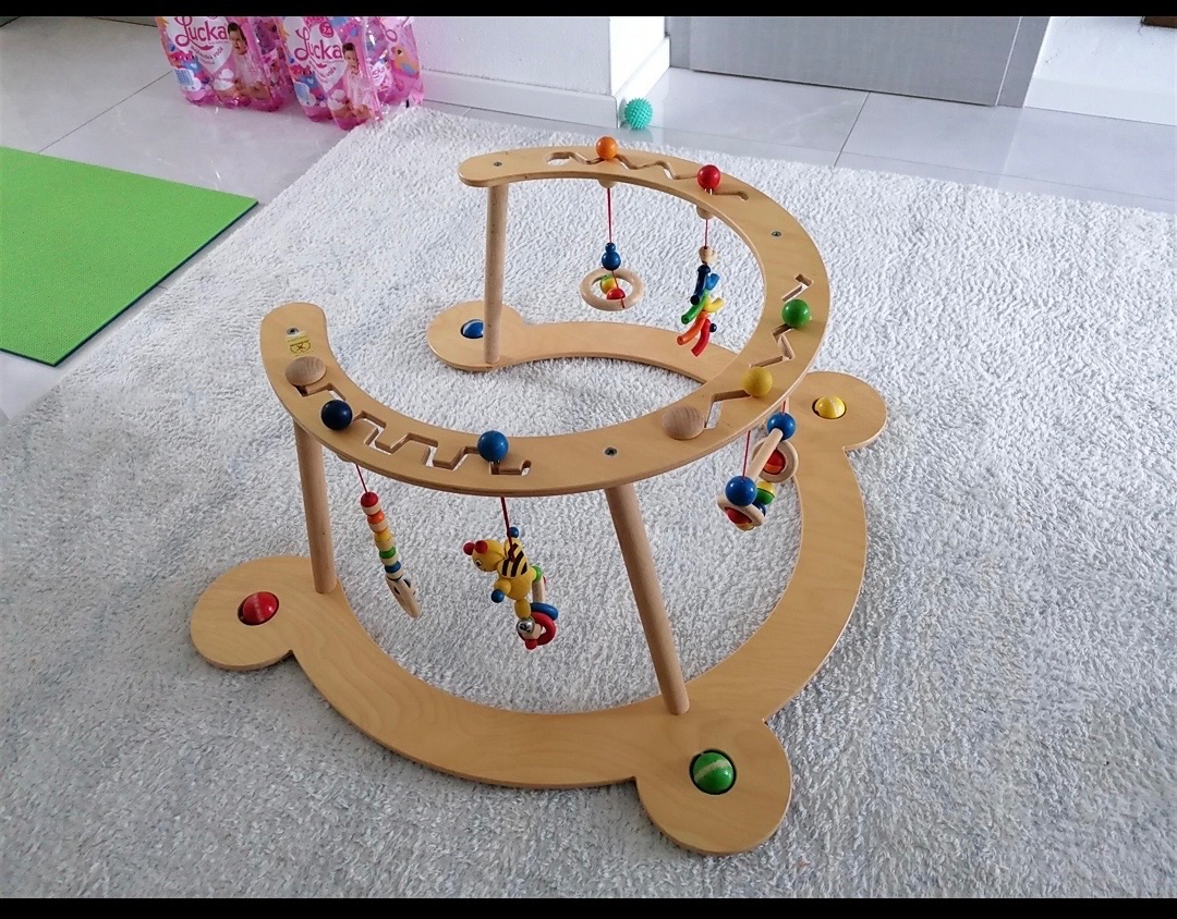 Drevené chodítko / oblúk na rozvoj motoriky - 6