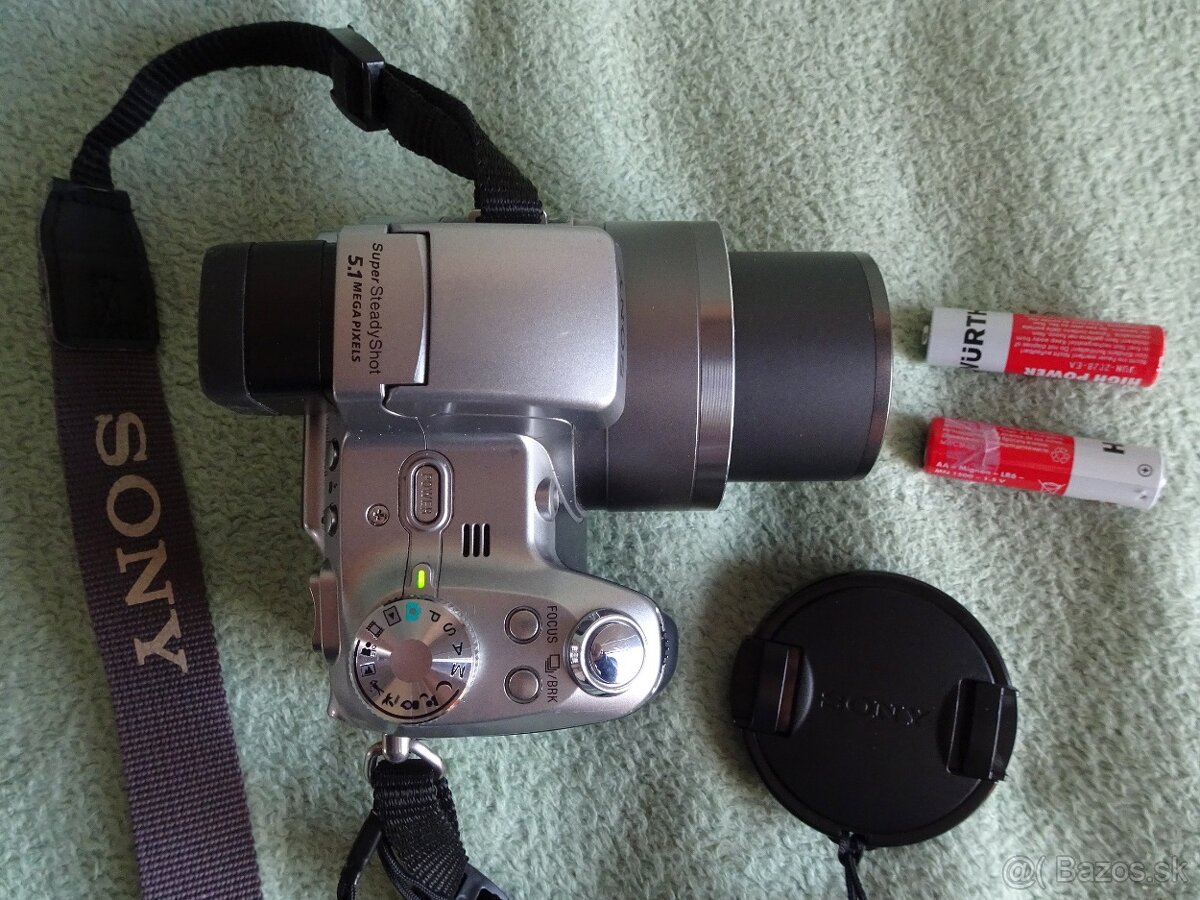 Predám digit. fotoaparát SONY DSC H1 na tužk. batérie - 6