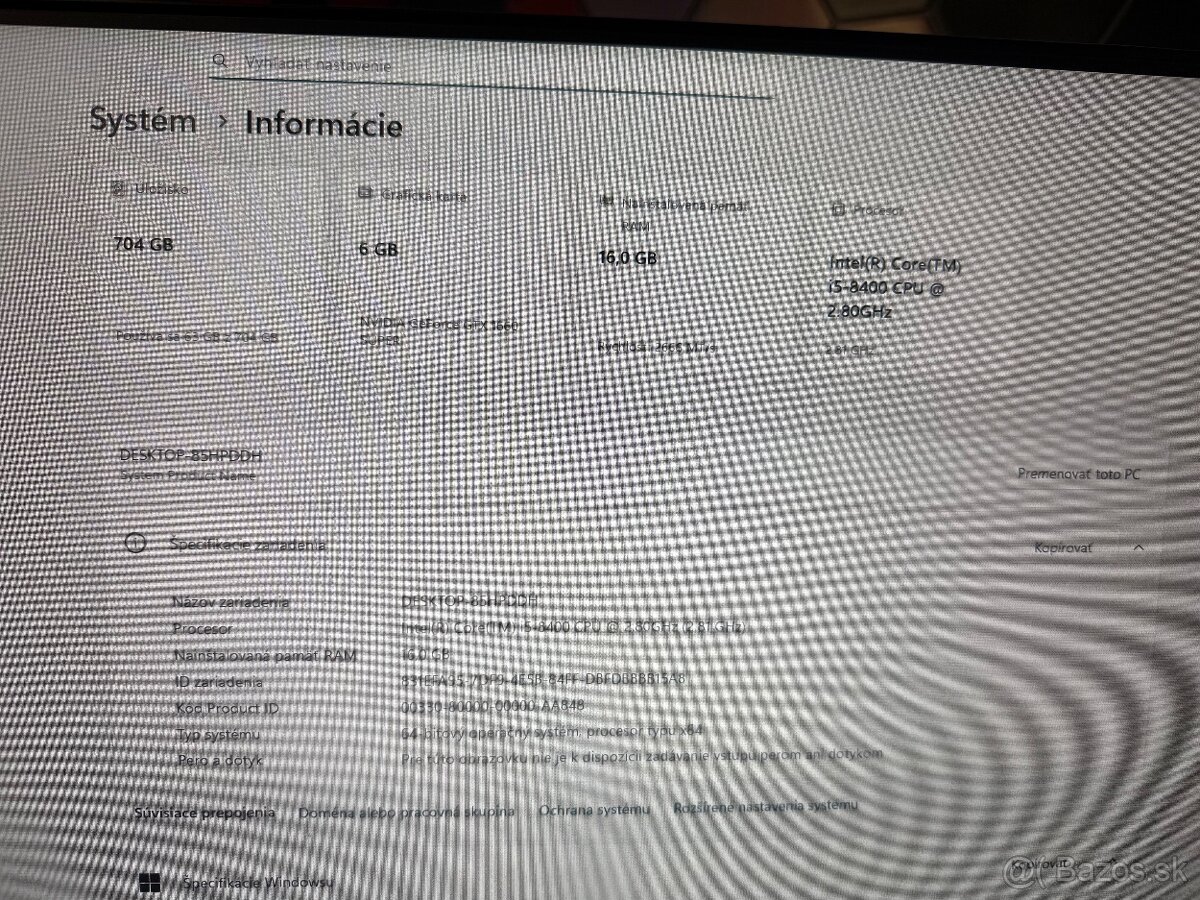 🎮 Herný PC - i5 8gen , GTX 1660 Super EVO , SSD 🎮 - 6