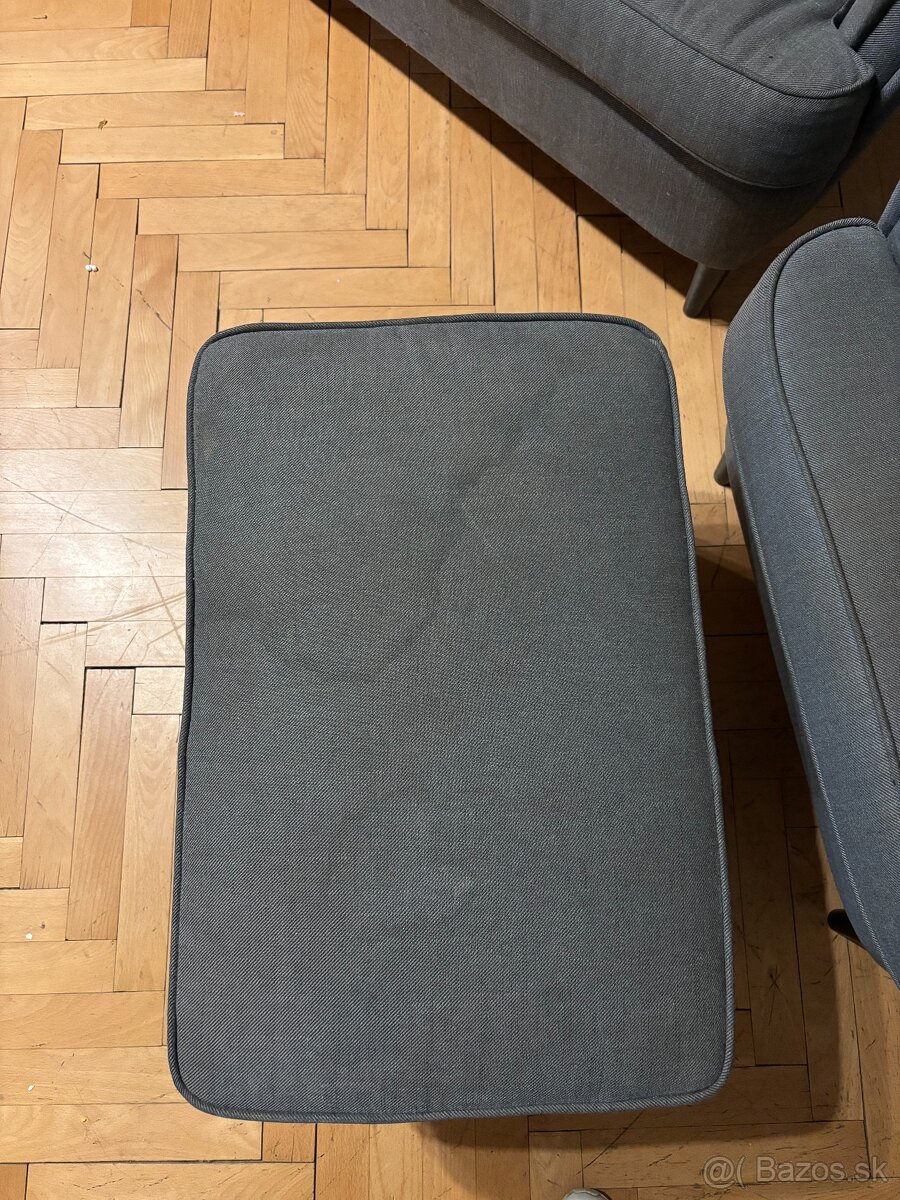Sivá gaučová súprava IKEA STRANDMON - 6