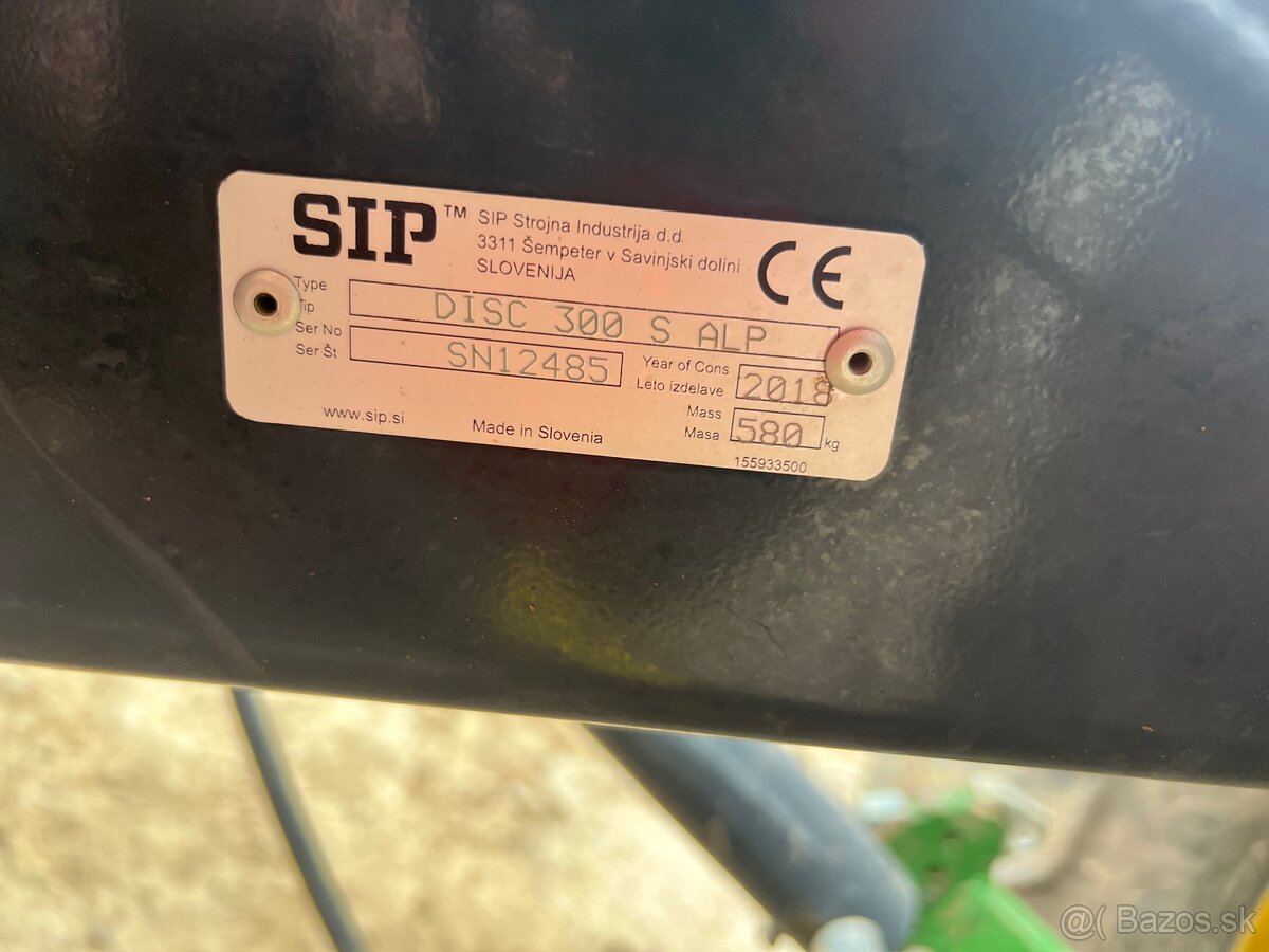Predám diskovú kosu značky sip disc 300 alp - 6