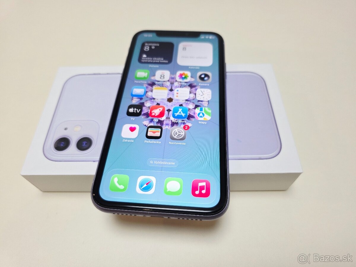 APPLE IPHONE 11 64GB. PURPLE,ZDRAVIE BATERKY 100% - 6