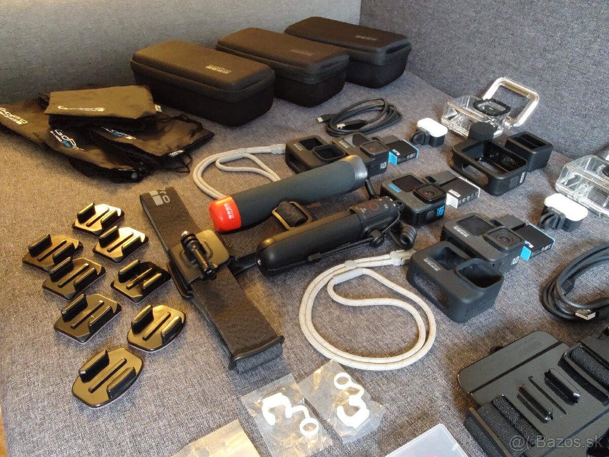 3 x kamera GoPro Hero Black + Príslušenstvo - 6