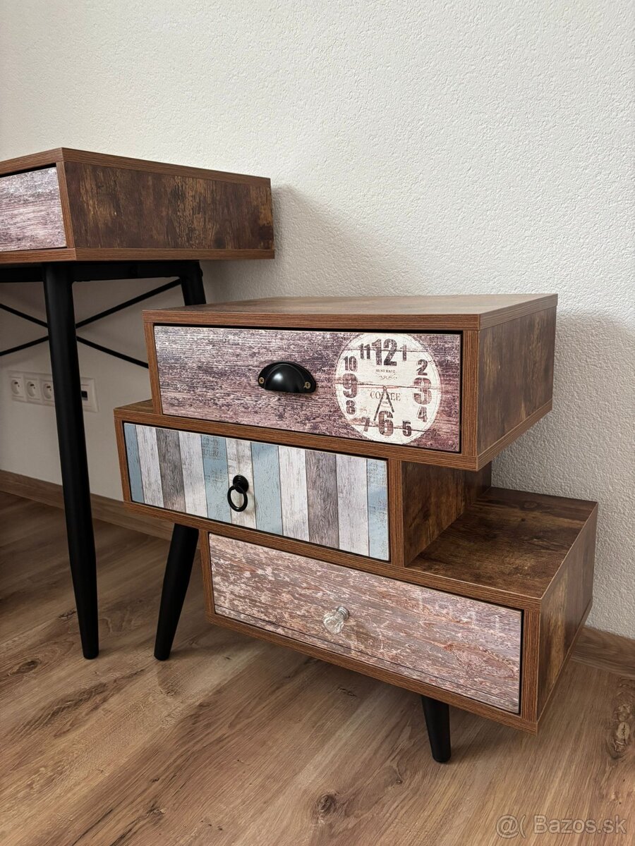 Pracovný stôl, ozdobná minikomoda a pracovné kreslo - 6