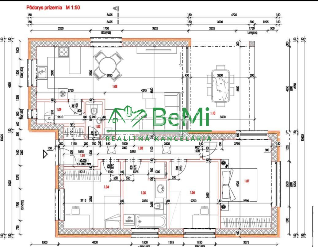 Sľažany - pozemok so stavebným povolením (549m2) ID 008 -14 - 6