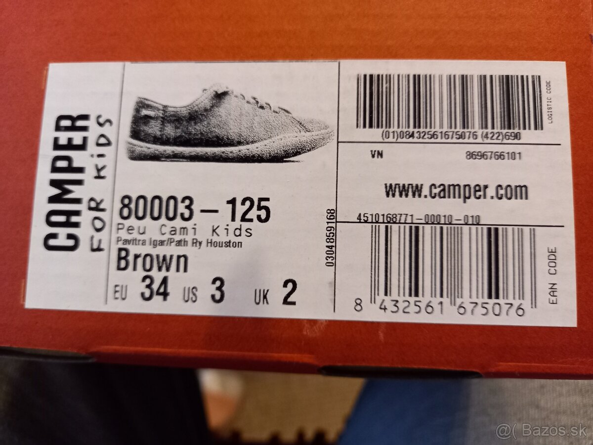 Detské poltopánky CAMPER veľ. č. 34 - 6