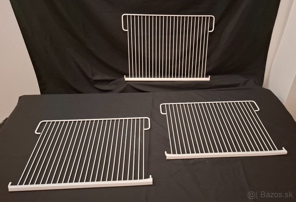 Police do chladničky, rozmer 52 x 37,5 cm, nové, 3 kusy - 6