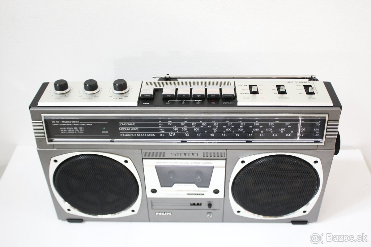 predám BOOM-BOX PHILIPS 513 AM-FM SPATIAL STEREO - 6