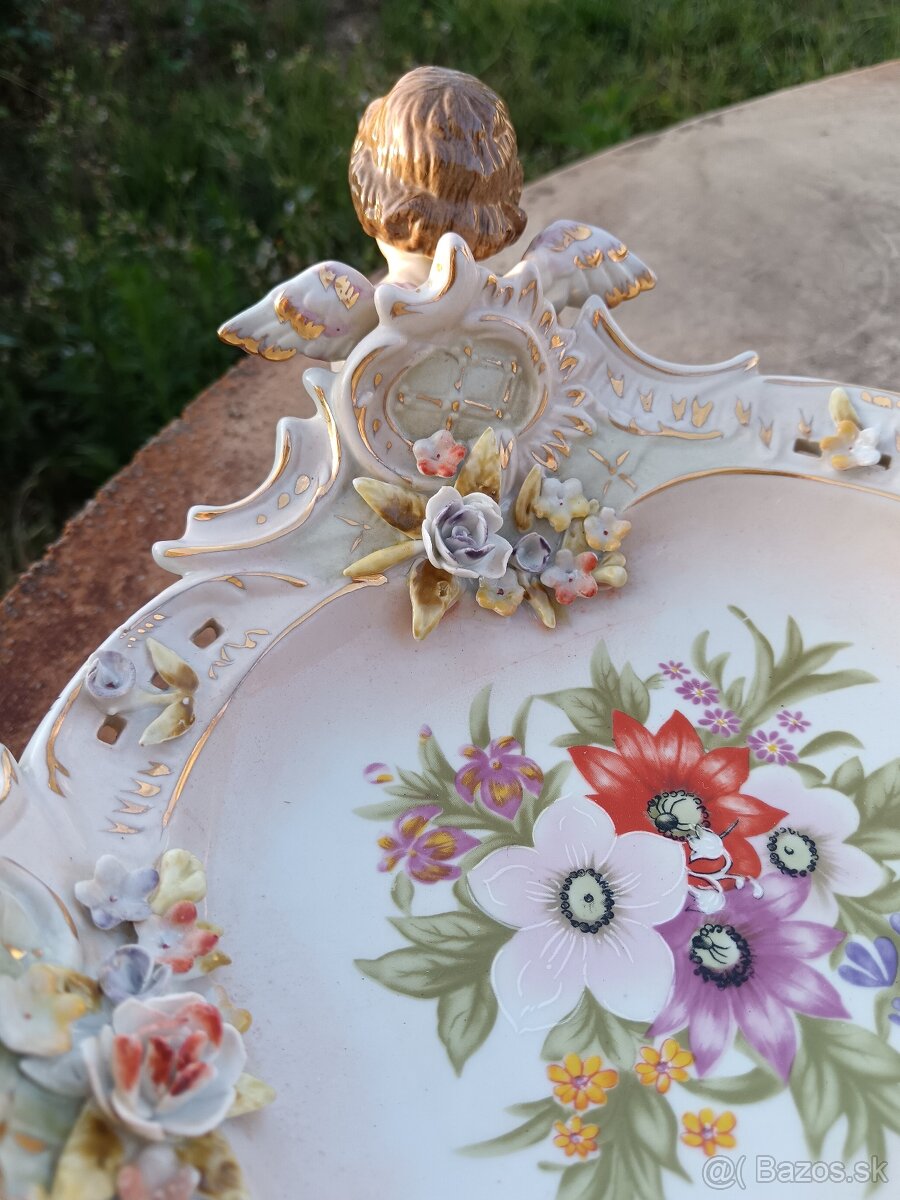 Starožitná misa s anjelmi - 6