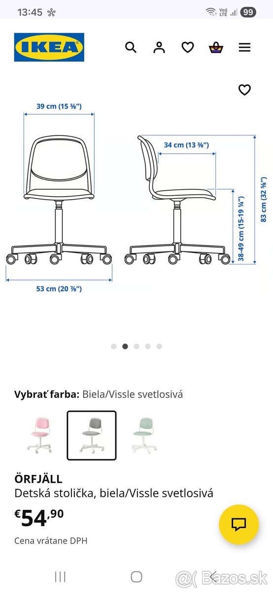 Detský stôl so stoličkou IKEA - 6