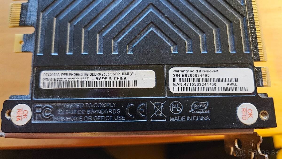 GAINWARD GeForce RTX 2070 Super Phoenix V1 8GB - 6