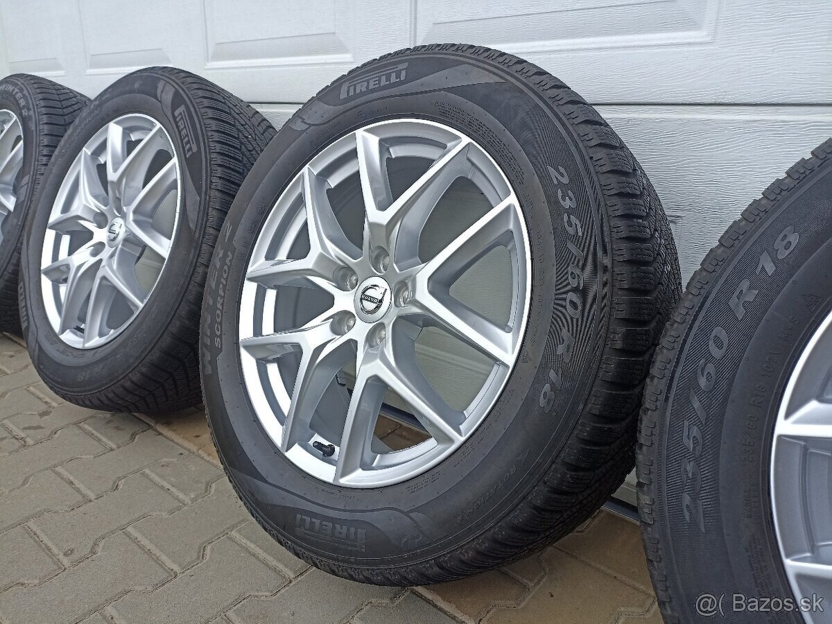 Orig. zimná sada Volvo 5x108 R18 + Pirelli Winter 235/60 R18 - 6