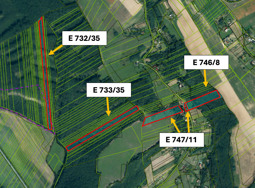 Muľa – 10.742 m2 POZEMKY v pozemkových úpravách - 6