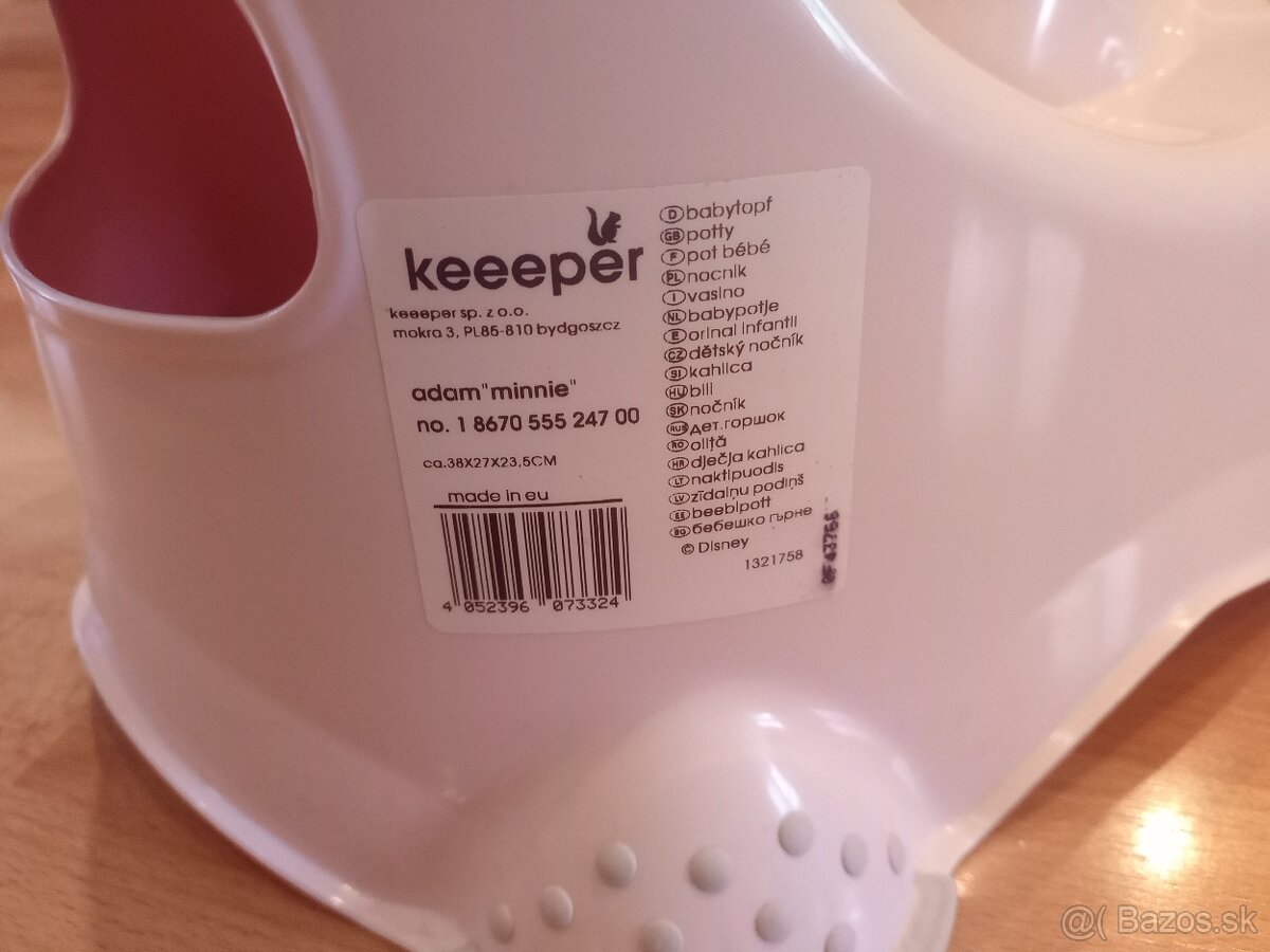Nocnik + podsedak (adapter) Minnie na zachod zn.KEEPER - 6