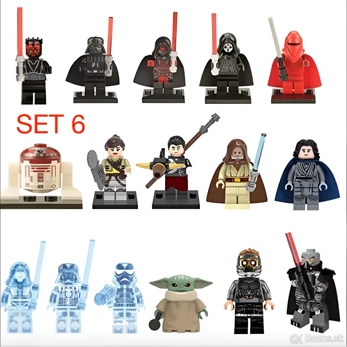 Rôzne figúrky Star Wars 8 (8ks) - typ lego - nové - 6