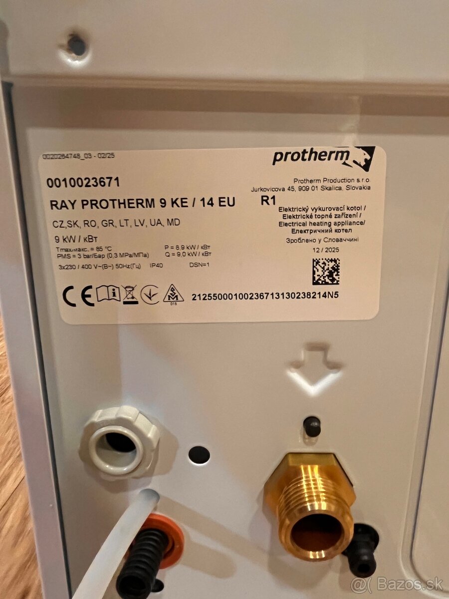 Elektrický kotol PROTHERM Ray 9 KE - 6