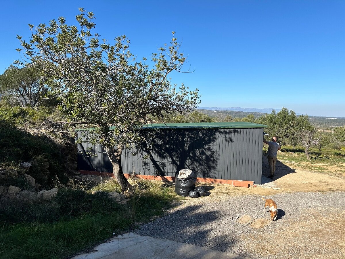 Plechová garáž 13x7m - 6