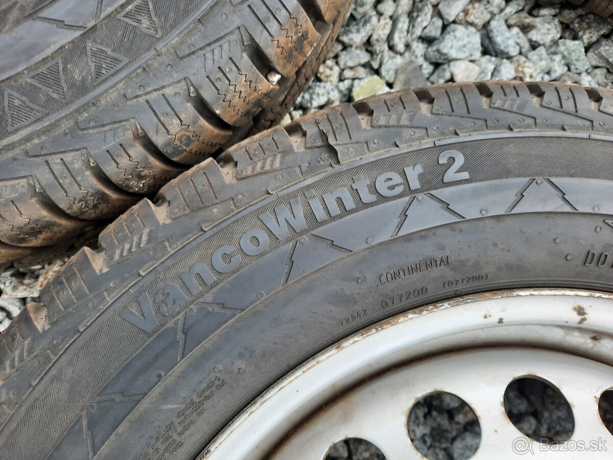 16" zimné kolesá na VW Transporter - 6