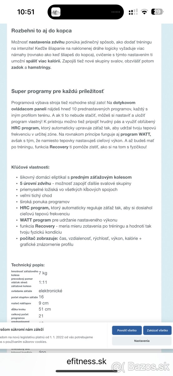 Eliptický trenažér Insportline ET660i II - 6