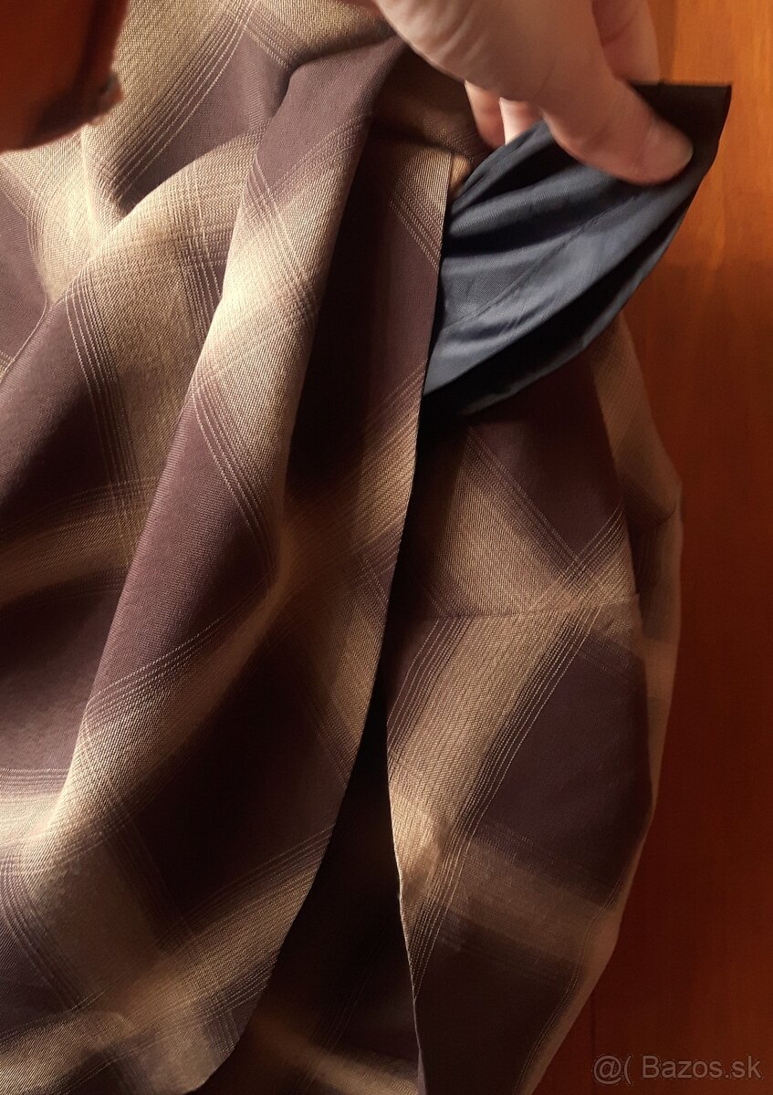 Károvaná dlhá sukňa - 6