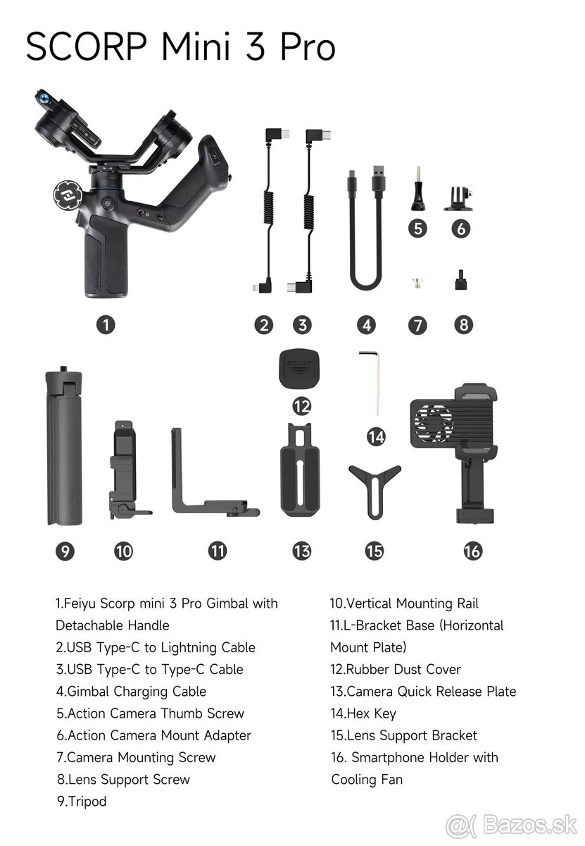 Gimbal SCORP mini 3 pro - 6