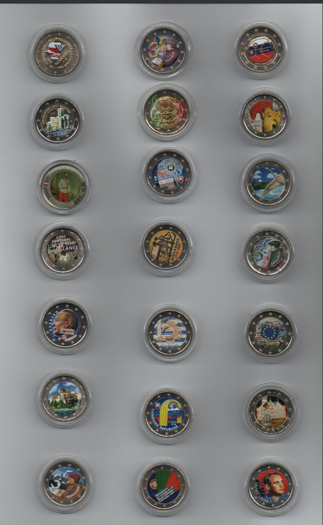 2€ Farebne mince +5€ mince slovenské - 6