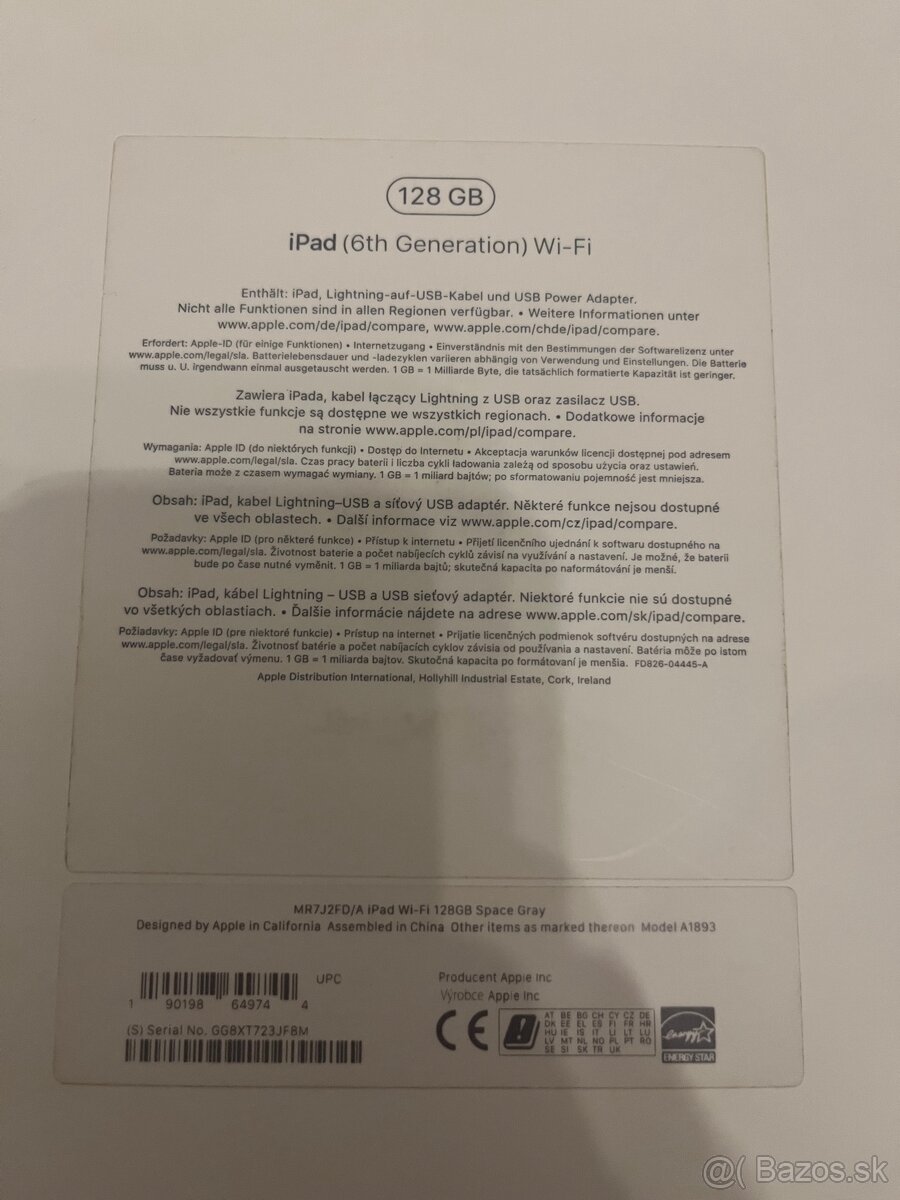 Apple iPad 6th 128GB + Apple pencil - 6