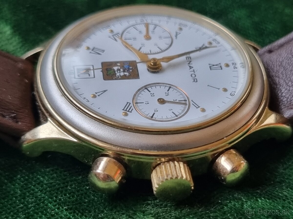 Náramkový chronograf,senátor. - 6