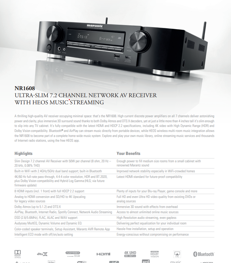 Marantz NR1608 cierny - 6