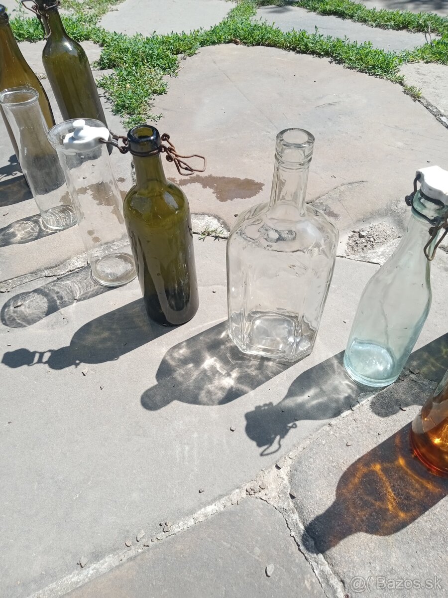 Staré fľaše.kovanie na dvere - 6