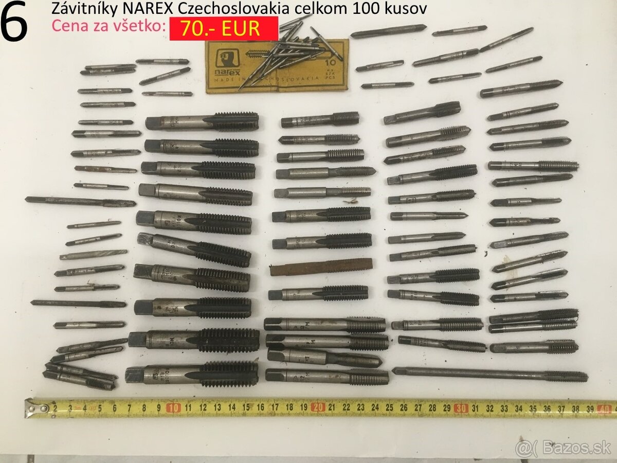 Závitníky a vratidlá NAREX Czechoslovakia - 6