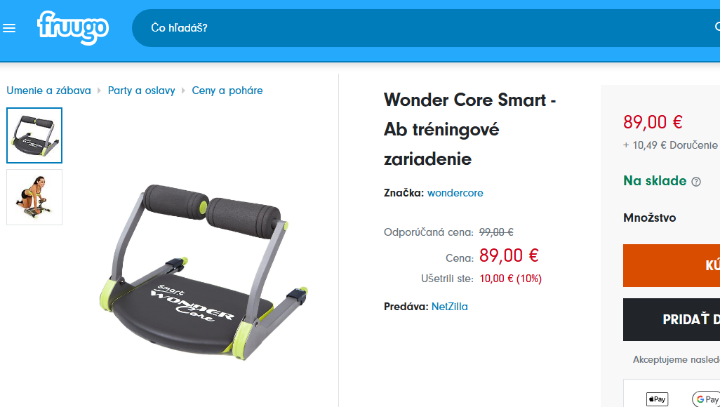 Wonder Core Smart - tréningové zariadenie nové - 6