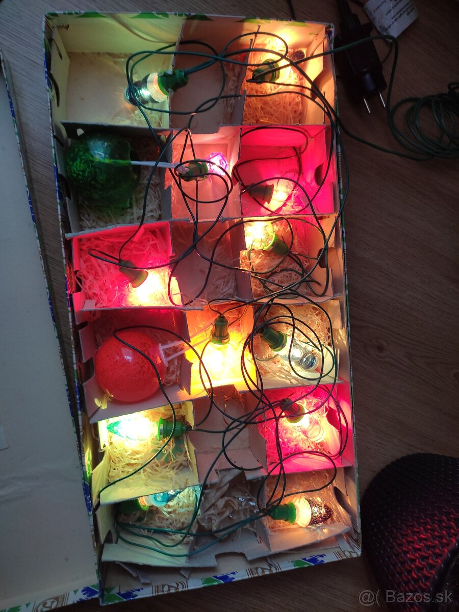 Retro vianočné svetielka - 6