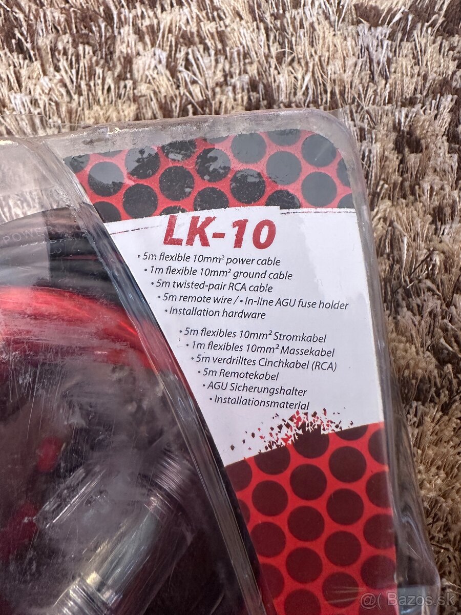 LK-10 – Amp Install Kit / Kompletná kabeláž na auto subwofer - 6