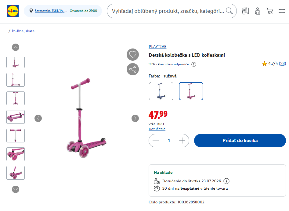predam kolobezku Playtive - 6