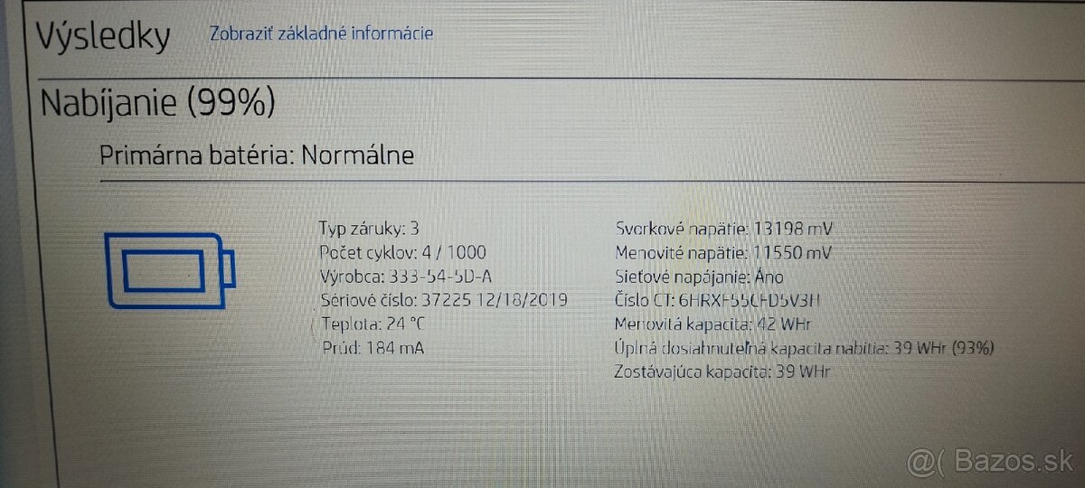 Predám notebook HP 240 g7 - 6