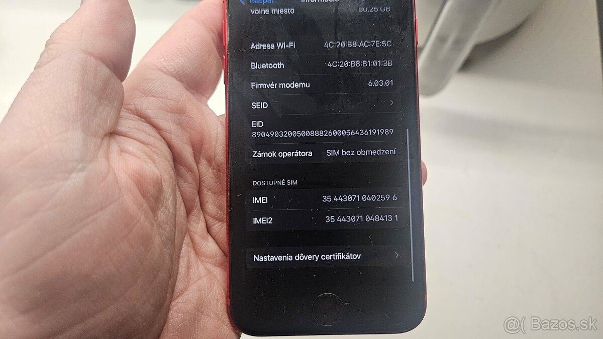 Apple iPhone SE 2020 product RED 64GB - 6