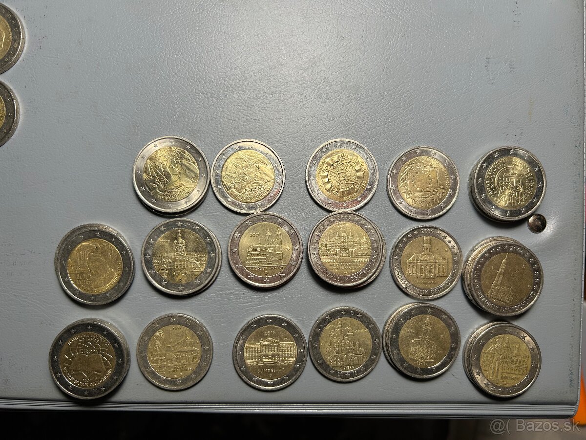 2€ mince, mix rôzne, zberateľské, euro, - 6